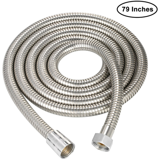 Sanitary stainless steel hose 2 m encrypted tube copper core copper cap