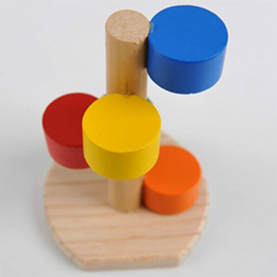 Readcly - Wooden Hamster Rocking Toy Rat Hamster Climbing Chew Toy