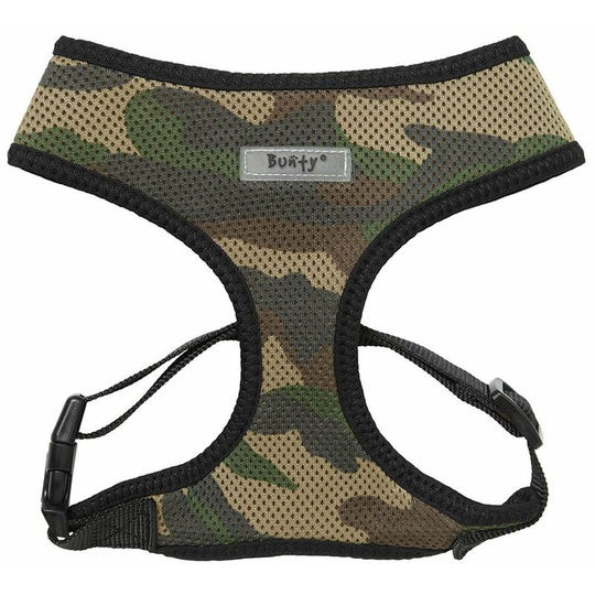Soft Comfortable Mesh Breathable Fabric Dog Puppy Pet Adjustable Harness - Camo - X-Large - Bunty