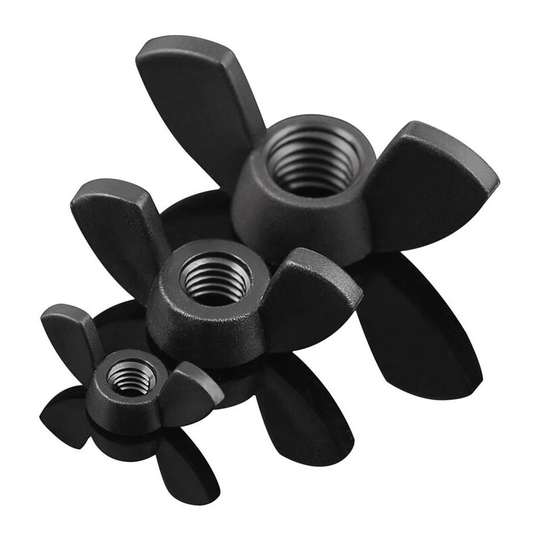 Betterlifegb - 5/10/20/30PCS Wing nut Wing nut to fit the ; screw black M3 M4 M5 M6 M8 M10 M12 stainless steel (Color : 30PCS, Size : M6)