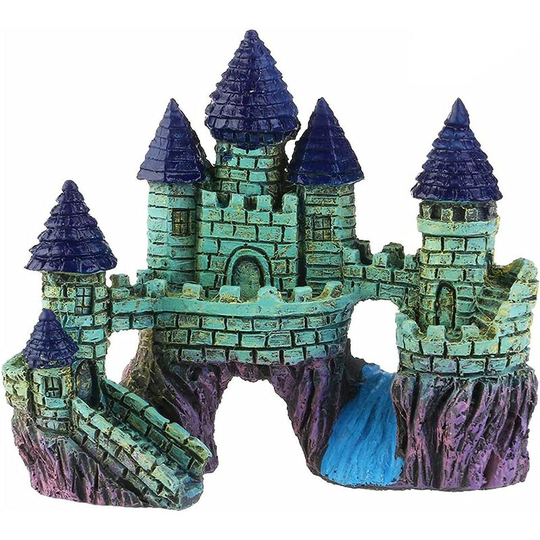 Echoo - Ornament Decoration Aquarium Tank Aquarium Artificial Fish Tank Castle Accessories Aquarium Ornaments Fish Turtle Castle Underwater Landscape
