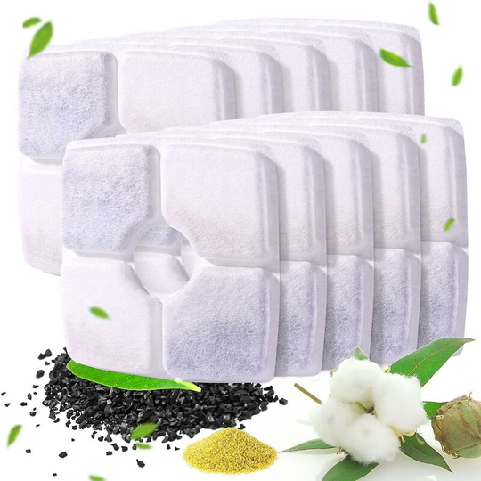 Cat Water Fountain Filter, 10pcs Water Fountain Filters, Cat Water Fountain Filter With Activated Carbon And Resin - Thsinde