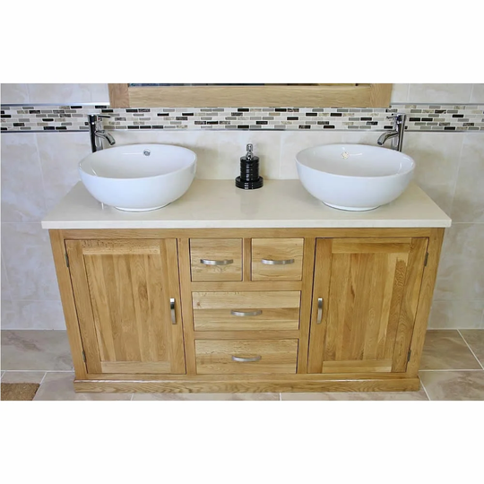 Demaria 1430mm Free-Standing Double Vanity Unit