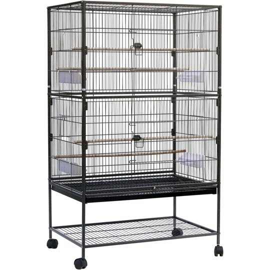 Large 132cm Metal Parrot Cage For Birds, Parrot, Cockatoo, LoveBird With Trays