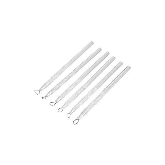 6Pcs/set Sculpting clay Scraper Engraving Carving Pottery Tools Aluminum alloy For Sludge Embossing Modeling Smoothing