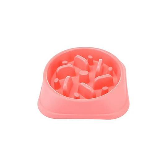 Slow Feeding Dog Slow Feeder Bowl Non-slip Design Fun Interactive Feeding Dogs Pink