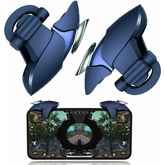 Blue Sharkfor Mobile pubg Universal Triggers Mobile Game Controller L1R1 Gamepad Shoot and Aim Joystick