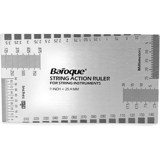 Guitar Ruler Action Gauge String Action Ruler for Electric Bass Acoustic Guitar Mandolin Banjo
