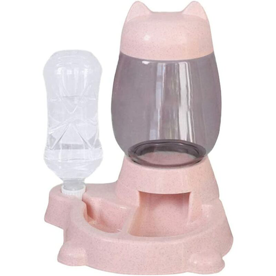 Automatic Water and Food Dispenser for Dogs and Cats, Water Bottle Feeder, Automatic Water Fountain Food Dispenser