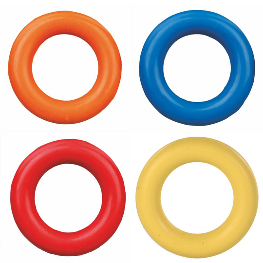 Trixie Natural Rubber Ring, 9cm - Ring Dog Toy 9cm Pet Puppy Play Chew - natural rubber ring trixie dog toy 9 cm pet puppy play chew