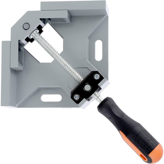 90 Degree Right Angle Clamp, 90 Degree Vise Right Angle Adjustable Woodworking Clamp Set for Multi Picture Frame Wedge Woodworking Welding