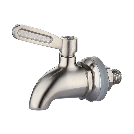 304 Stainless Steel Beverage Dispenser 12mm Tap Replacement Faucet Glass Container Tap Beverage Coffee Beer Drinking Fountain