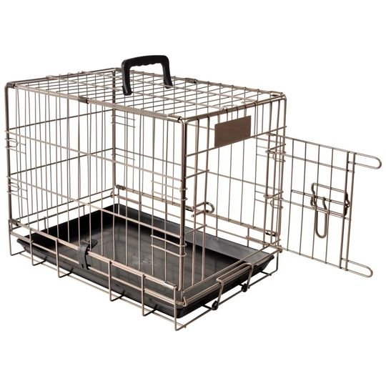 Flamingo Pet Crate Ebo Metallic Brown 47 x 31 x 38cm
