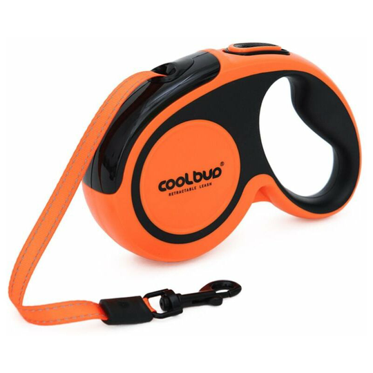 Large dog retractable gc dog leash (up to 20 kg), nylon nylon band, which is up to 5 m extensible