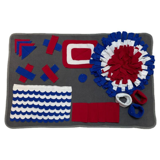 Pet snuff pad sniffing pad bite resistant puzzle stress relief anti-choking training licking pad Size: 75*50cm interactive feeding game to encourage