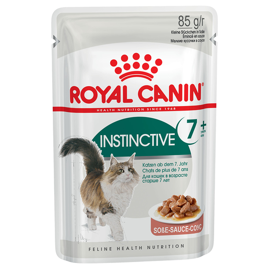 Royal Canin Wet Cat Food Saver Pack 48 x 85g - Instinctive +7 in Gravy