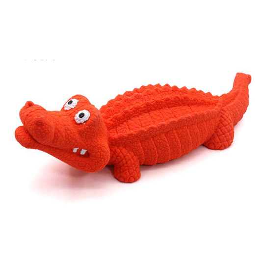 Betterlifegb - Dog Squeaky Toys Dog Chew Crocodile Interactive Toys Durable Rubber Indestructible Training Toy Large Tough Dog Toys for Boredom Puppy
