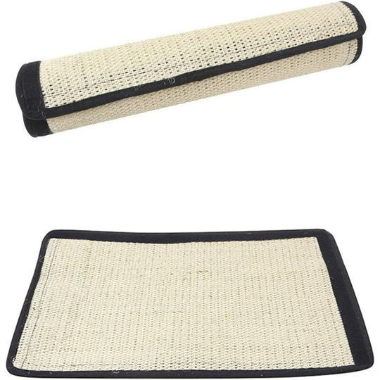 Betterlifegb - Adhesive Scratching Mat Sisal Mat Claw Care 2 Piece Sisal Cat Notepad, Cat Scratcher for Table Leg, Sofa Scratch Resistant, Also