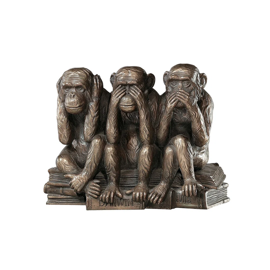 Hear-No, See-No, Speak-No Evil Monkeys Statue