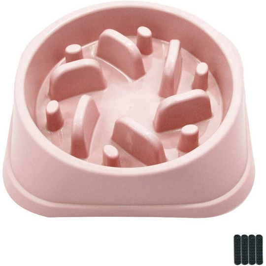Slow feeding, non-slip feeding dishes, preventing bowl choking fun for small and medium dogs