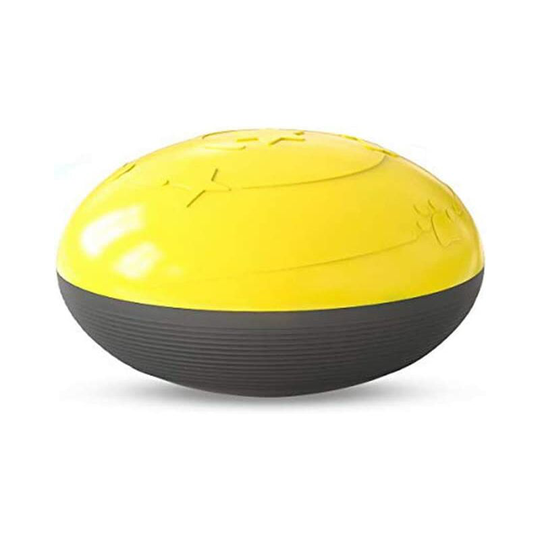 Yellow Squeak Interactive Dog Toy, Squeak Dog Toys, Dog Food Feeder, Indestructible Dog Chews Toys, Resistant Dog Games, Interactive Dog Ball SOEKAVIA