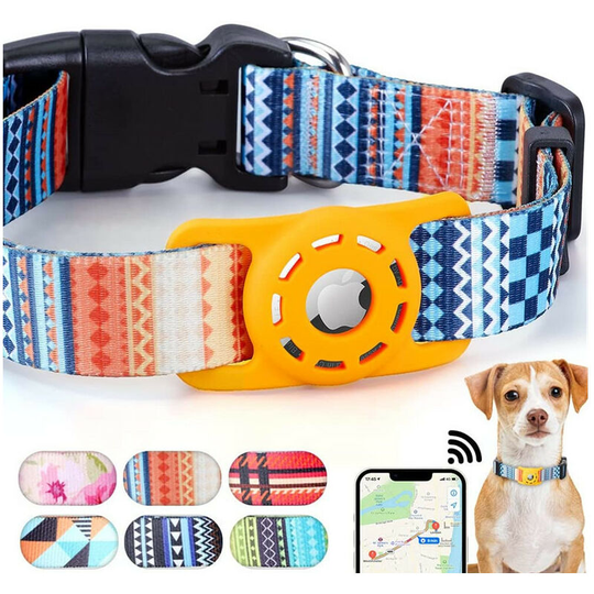 Cat Collar Reflective Cat Collar for Small Pets Cats Puppy Kittens, Bohemian Orange, m (2*55CM), 1 piece