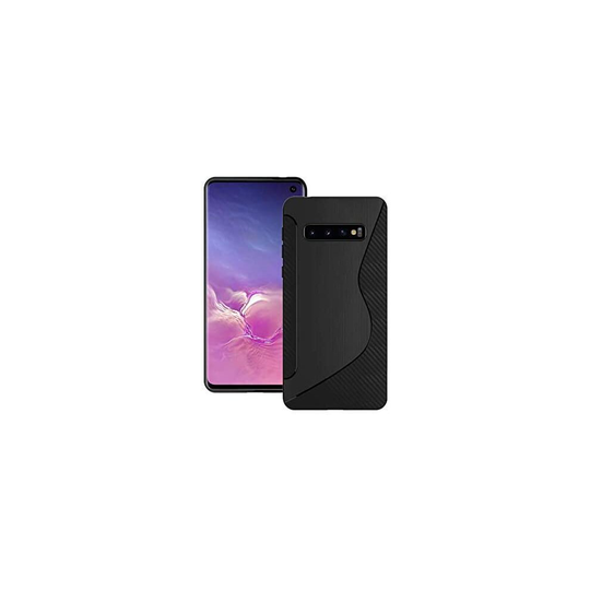 (Black) Case For Samsung Galaxy S10 Plus S-Line Silicone Gel Phone Cover