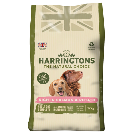 Harringtons Complete Adult Dog - Rich in Salmon & Potato - Economy Pack: 2 x 12kg