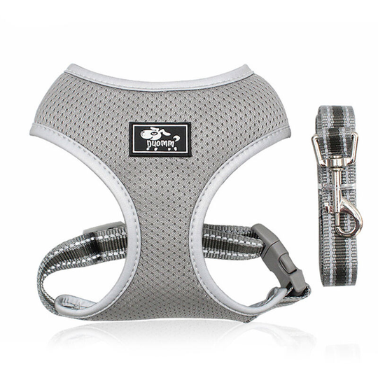 Dog Harness No-Pull Pet Harness Step-in Air Dog Harness Reflective Harness, Grey, s - Grey, s