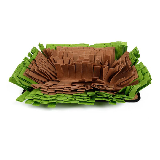Perle Raregb - The dog sniffing toy cushion consumes energy, the felt sniffer cushion is safe and easy to clean pet sniffer cushion (green-brown 44 *
