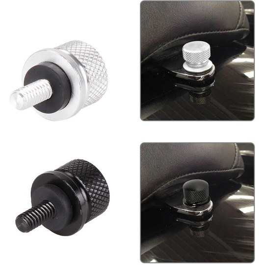 Sun Flowergb - Rear Fender Seat Bolts Screws Tool Free Quick Release Compatible With For Harley Seat Screws Fender Seat Cushion Retainer Nut M6