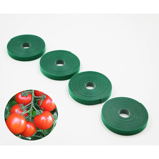Perle Rare - Plant Ties, Garden Ties, Reusable Plant Tie, Hook & Loop Tie, Soft Plant Ties Plant Supports, Tomato Tie, Grape Tie, 3m Length x 4pcs