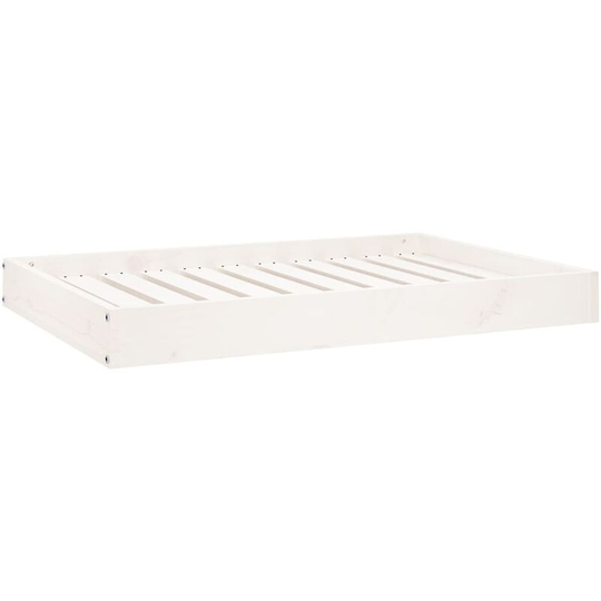 Dog Bed White 91.5x64x9 cm Solid Wood Pine Vidaxl White