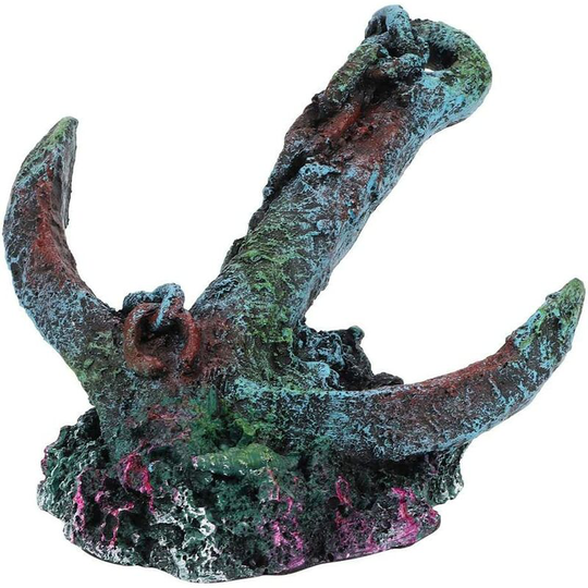 Echoo - Aquarium Ornament Creator Anchor Resin Aquarium Decor Fish Tank Decoration Resin Creative Ship Wreck Aquarium Fish Tank Ornaments Accessories