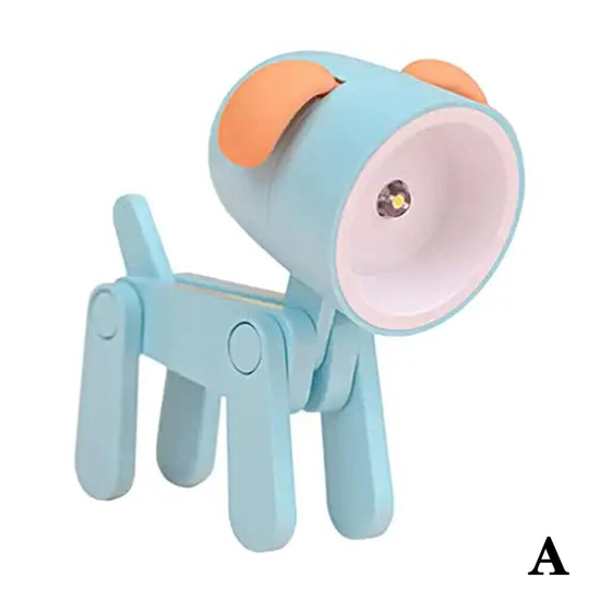 (Blue puppy) Mini Cute Cartoon LED Night Light Pet Table Light