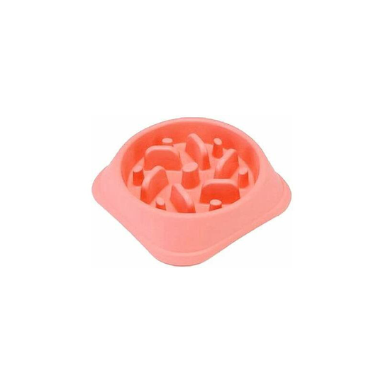 Pet Dog Slow Food Bowl Anti-Choke BowlDogs Lose Weight To Help Pet Slow Eating Dog Bowl (Red