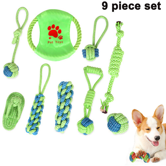 Large Dog Rope Toys, Dog Chew Toys, Dog Toys for Large, Large Dogs, 9pcs, style 2