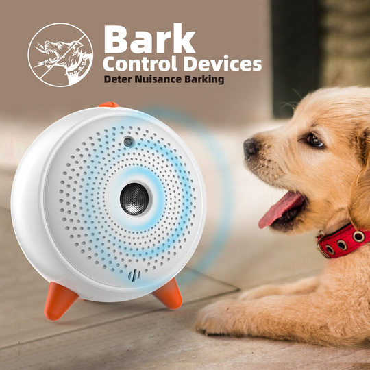 Handy ultrasonic anti-bark device for dogs white