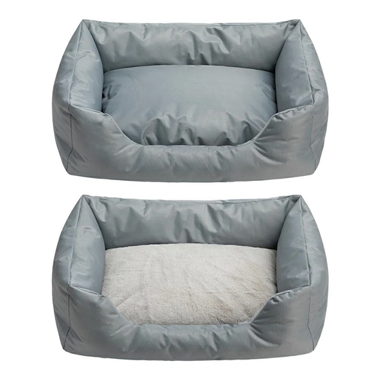 Waterproof Cat Bed Pet Bed For Cats And Small Dogs Puppy Soft Pet Nest Sleeping Bag House Cushion, Grey(58 * 43 * 20Cm)
