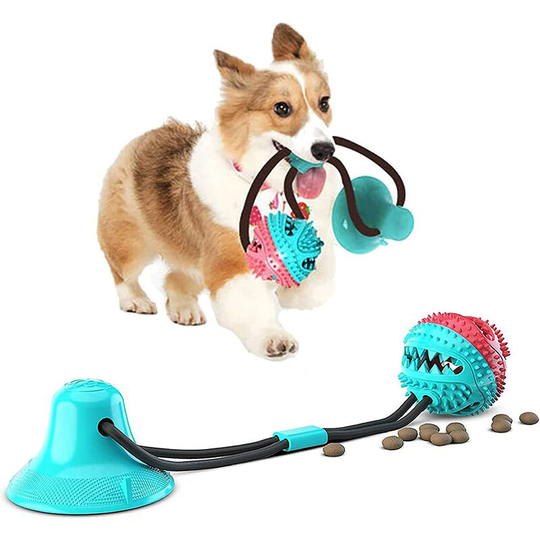 Modou - Suction Cup Dog Toy Molar Toy Multi-Function Suction Cups Educational Treat Toy Intelligence Food Dispenser Outdoor Interactive Games for