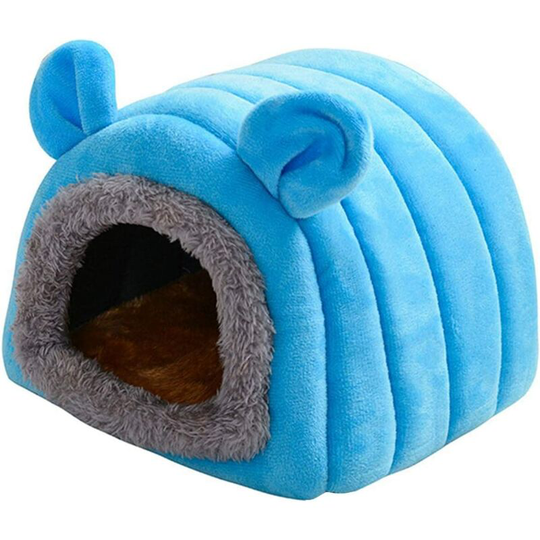 Denuotop - Multi-Function Velvet Guinea Pig Winter Bed, Bedding, for Rats, Chinchilla, Guinea Pig, Hedgehog, Ferret, Squirrel (Blue)