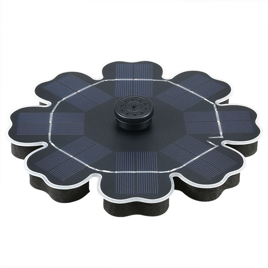 Solar Fountain Pump for Birdbath 3W Freestanding Floating Brushless Water Pump With 2 Different Spray Pattern Heads