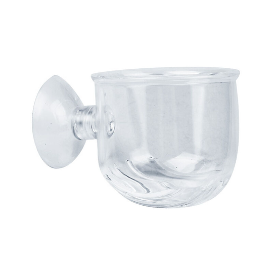 Aquarium Glass Cone Feeder Red Worm Fish Tank Plant Shrimp Feeder Seam Crystal Fish Feeding Cup
