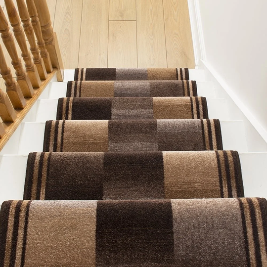 Almeida Twist Pile Brown Stair Runner