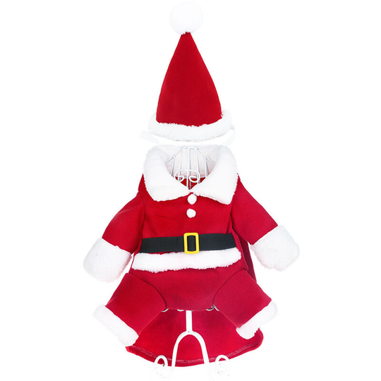 New Winter Pet Transformation Pack Funny Three-Dimensional Dog Christmas Clothes Santa Claus Dog Clothes,L - l