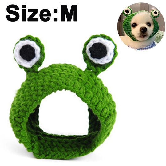 Devenirriche - Cat Hat,Pet Hat, Lovely Cosplay Hat for Party,Cute Frog Cap Funny Pet Kitten Soft Outfit Premium Quality Decoration Hat for Cats