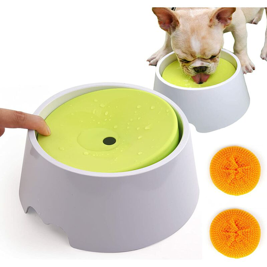 Anti-Spill Dog Water Bowl, Anti-Spill Dog Bowl Floating Cat Water Bowl Bowl for Dogs and Cats Large Capacity,1000ML