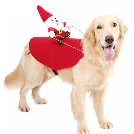 Thsinde - Dogs Christmas Costume, Pet Dog Cat Christmas Clothes, Santa Outfit for Dog Cat, Dog Christmas Coat, Pet Clothes for for Christmas, Party,