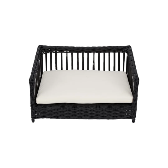 Teamson Dog Sofa in White/Black