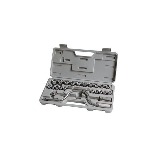 24pc 1/2" Socket Set - Drive 12 Carbon Steel Ratchet Handle Spark Plug - socket set drive 12 24pc carbon steel ratchet handle spark plug extension